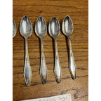 Vintage Silverplate Holmes & Edwards "Jamestown" Mini Spoons (6) Sugar or Salt