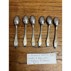 Vintage Silverplate Holmes & Edwards "Jamestown" Mini Spoons (6) Sugar or Salt