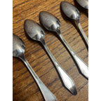 Vintage Silverplate Holmes & Edwards "Jamestown" Mini Spoons (6) Sugar or Salt