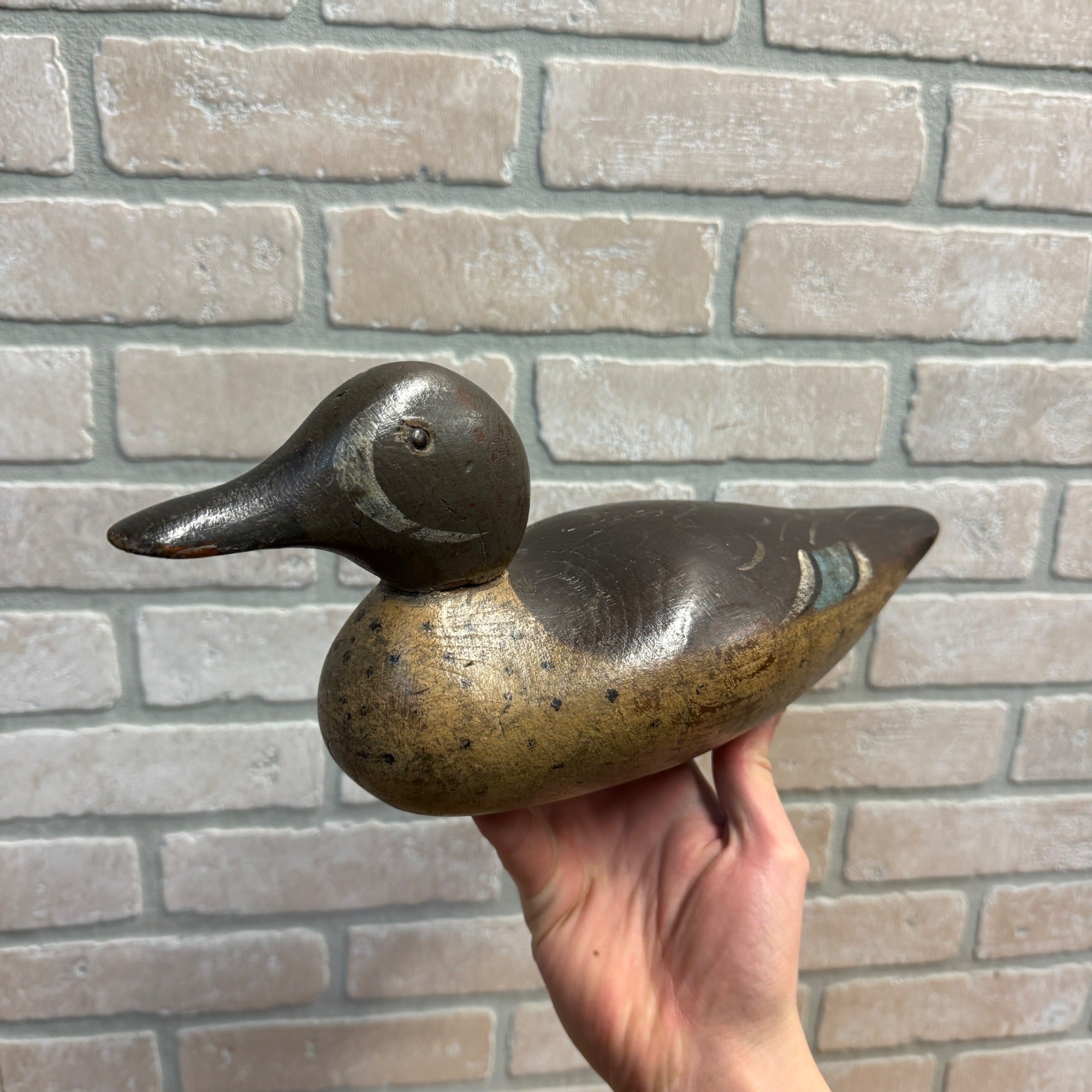 1905c Mason Tack Eye Blue Wing Teal Duck Decoy All Original Beautiful