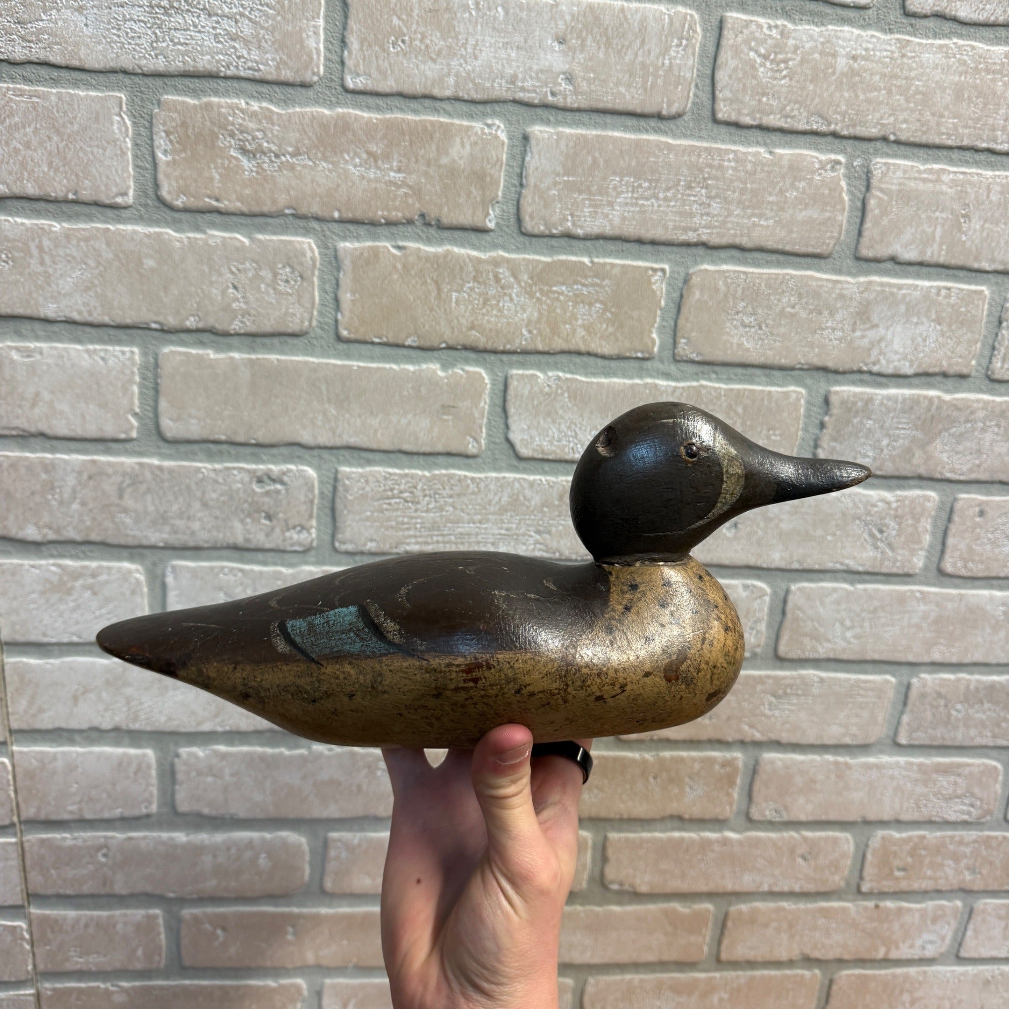 1905c Mason Tack Eye Blue Wing Teal Duck Decoy All Original Beautiful