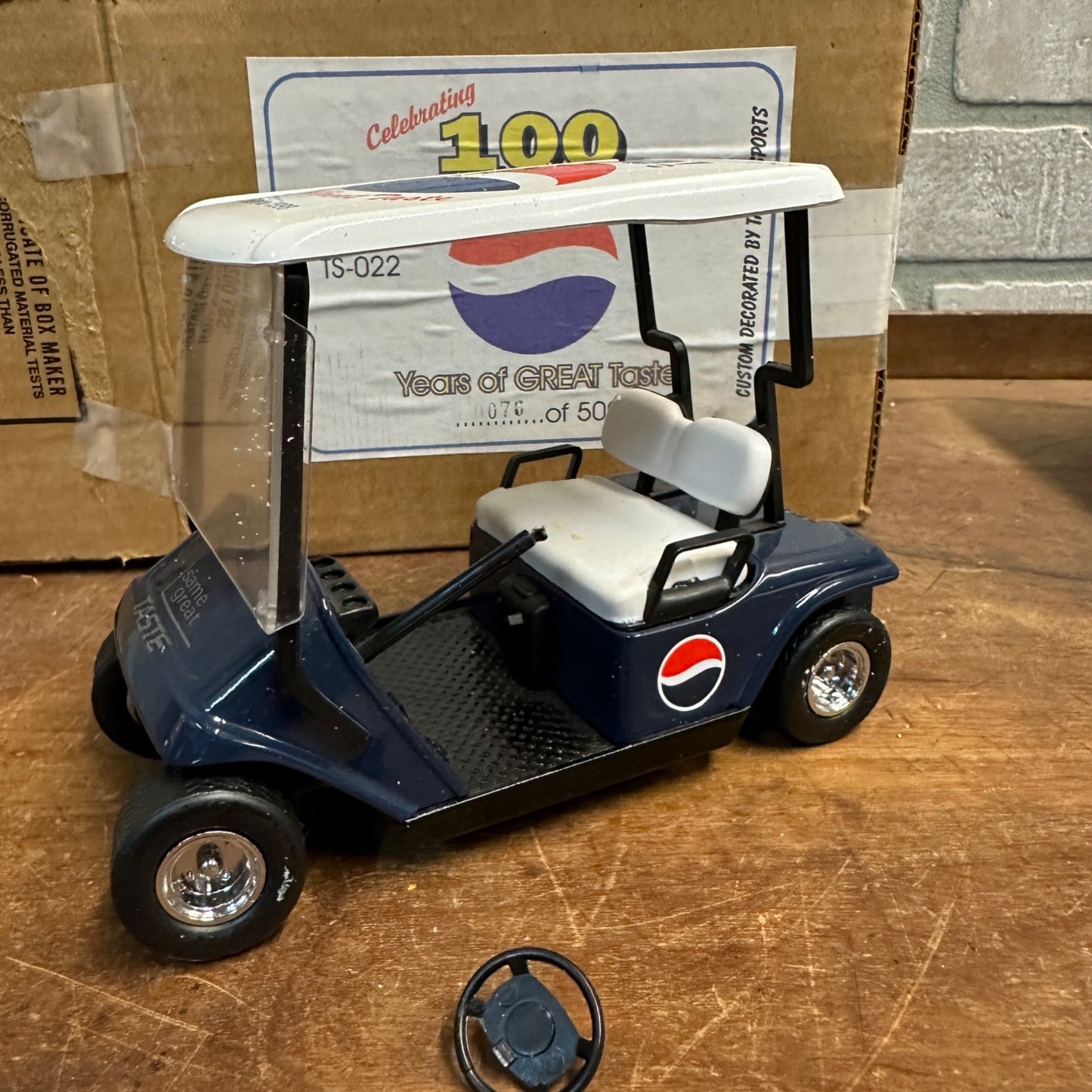 Taylor Sports Pepsi Golf Cart 100th Anniversary Edition 1998 Bank