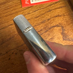 Vintage 1958 Zippo Lighter Brushed Chrome W.J. Jennison Co. Flour w/ Box Advertising