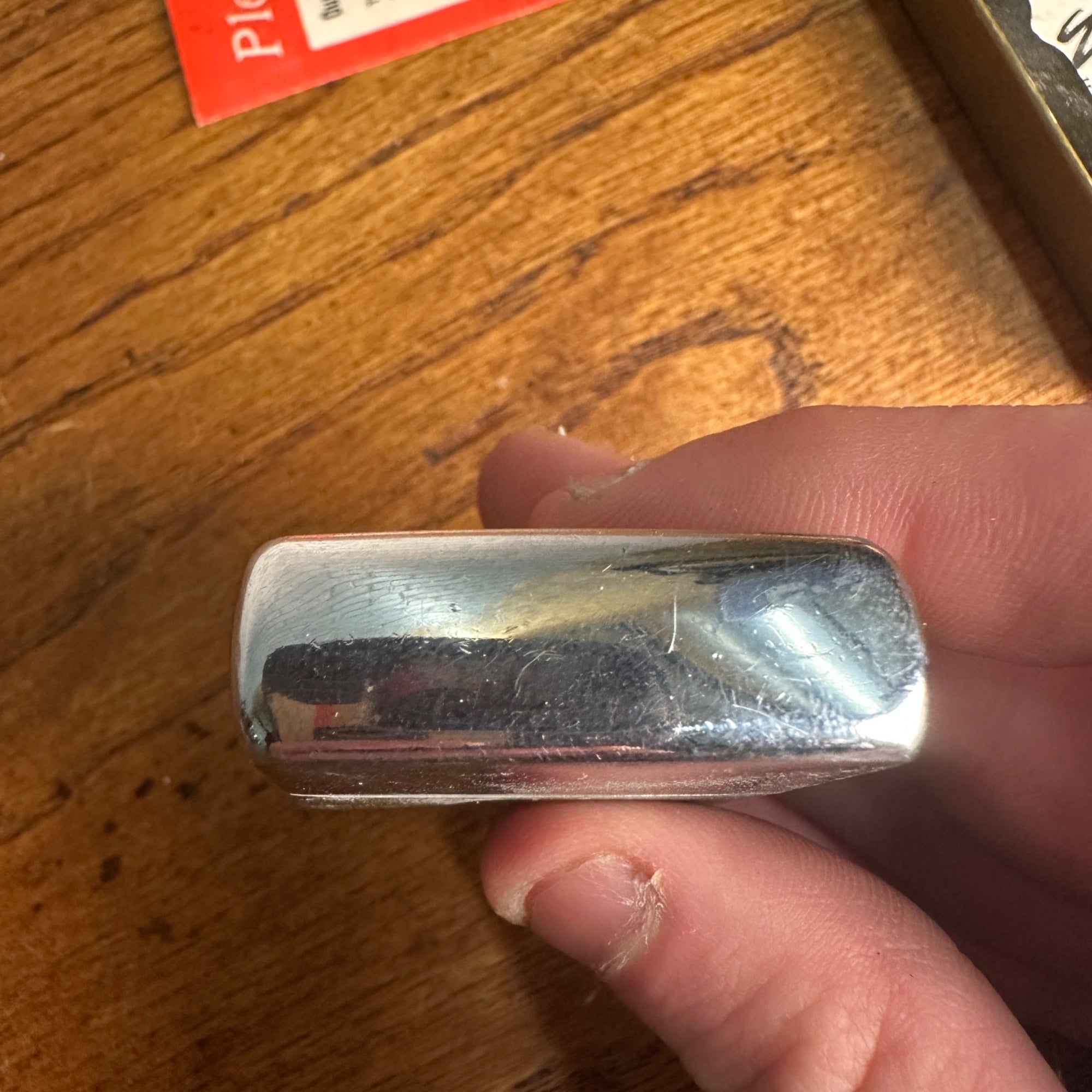 Vintage 1958 Zippo Lighter Brushed Chrome W.J. Jennison Co. Flour w/ Box Advertising