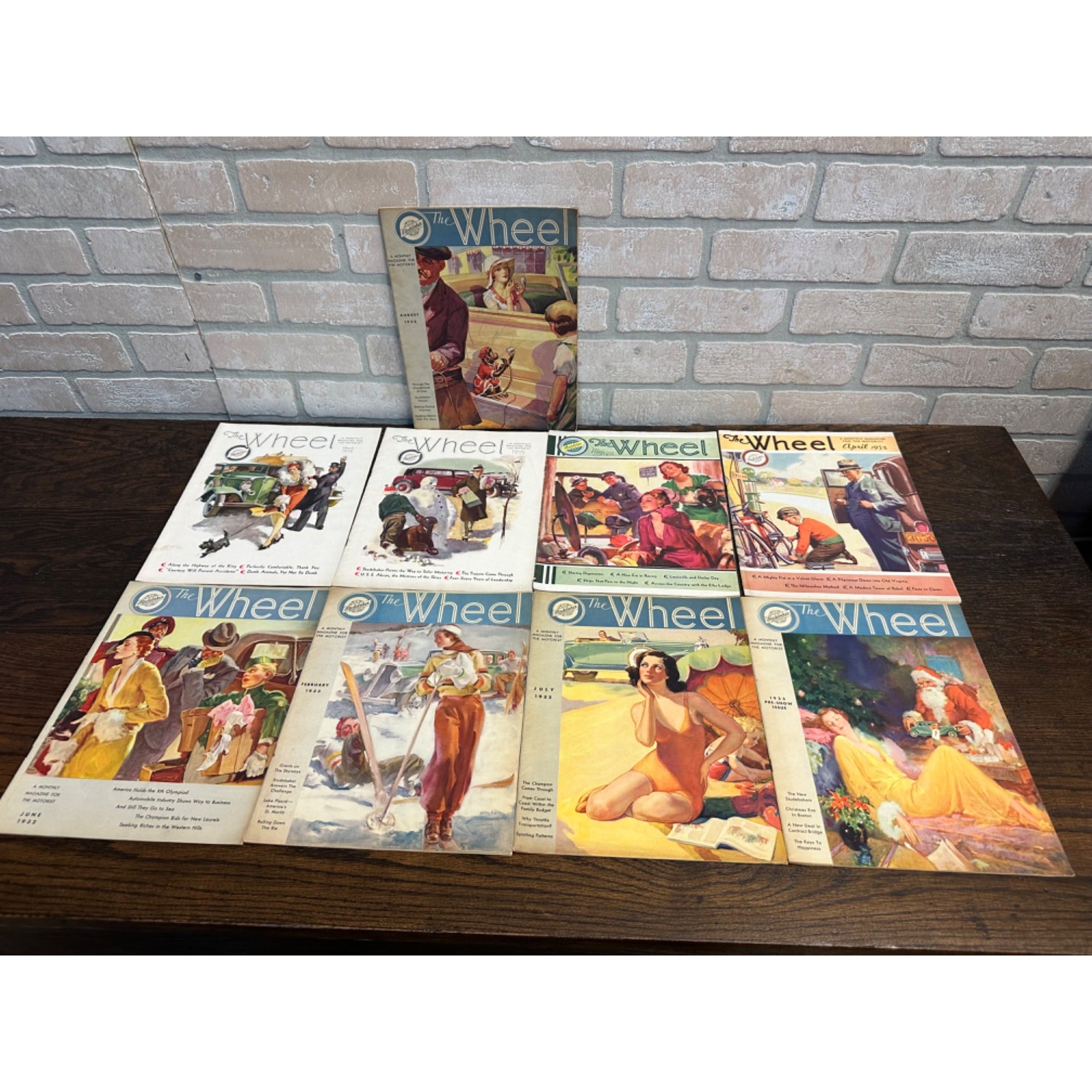 Vintage HUGE LOT Studebaker "The Wheel" Motorist's Owner's Magazines 1932-33