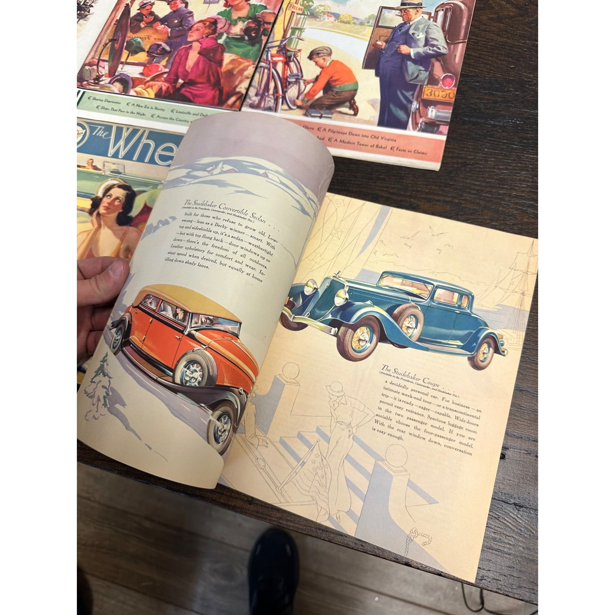 Vintage HUGE LOT Studebaker "The Wheel" Motorist's Owner's Magazines 1932-33
