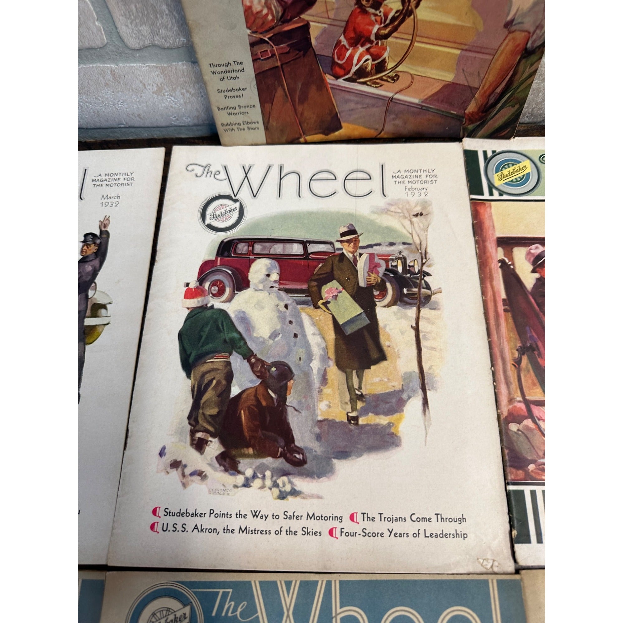 Vintage HUGE LOT Studebaker "The Wheel" Motorist's Owner's Magazines 1932-33