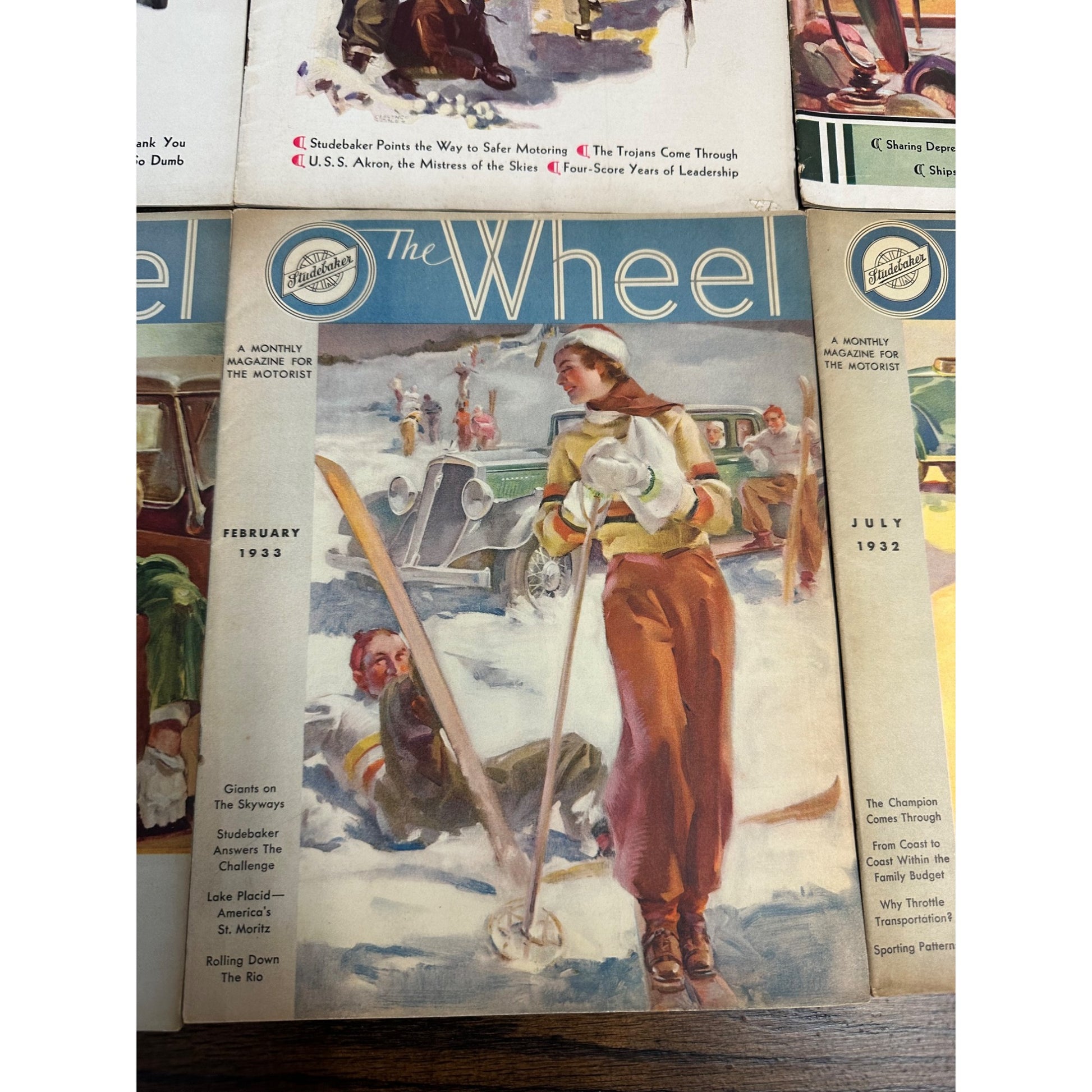 Vintage HUGE LOT Studebaker "The Wheel" Motorist's Owner's Magazines 1932-33