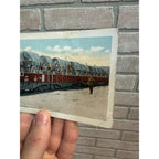 Antique WWI Era Postcard Supply Train on Railroad Cars Underwood & Underwood