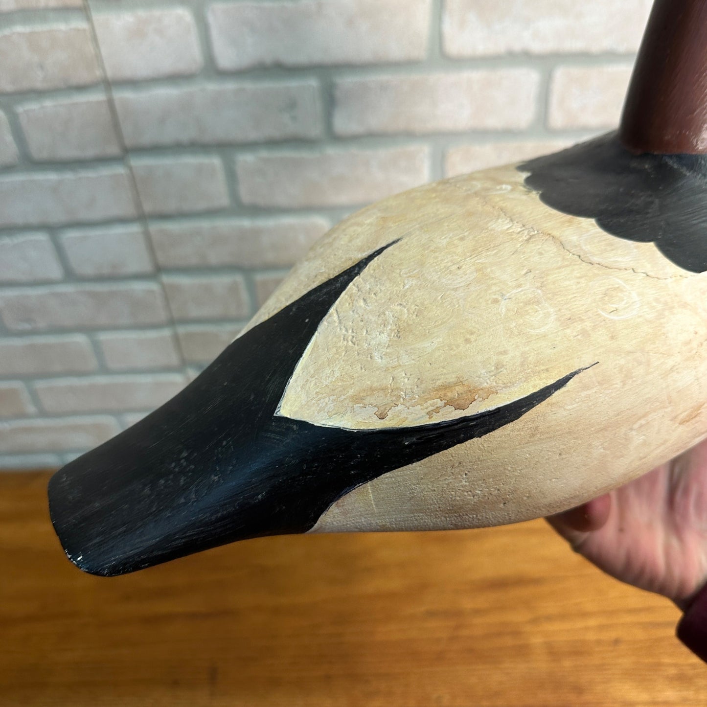 Jack Butzler Canvasback Drake Wooden Duck Decoy hand-carved Wisconsin Bird