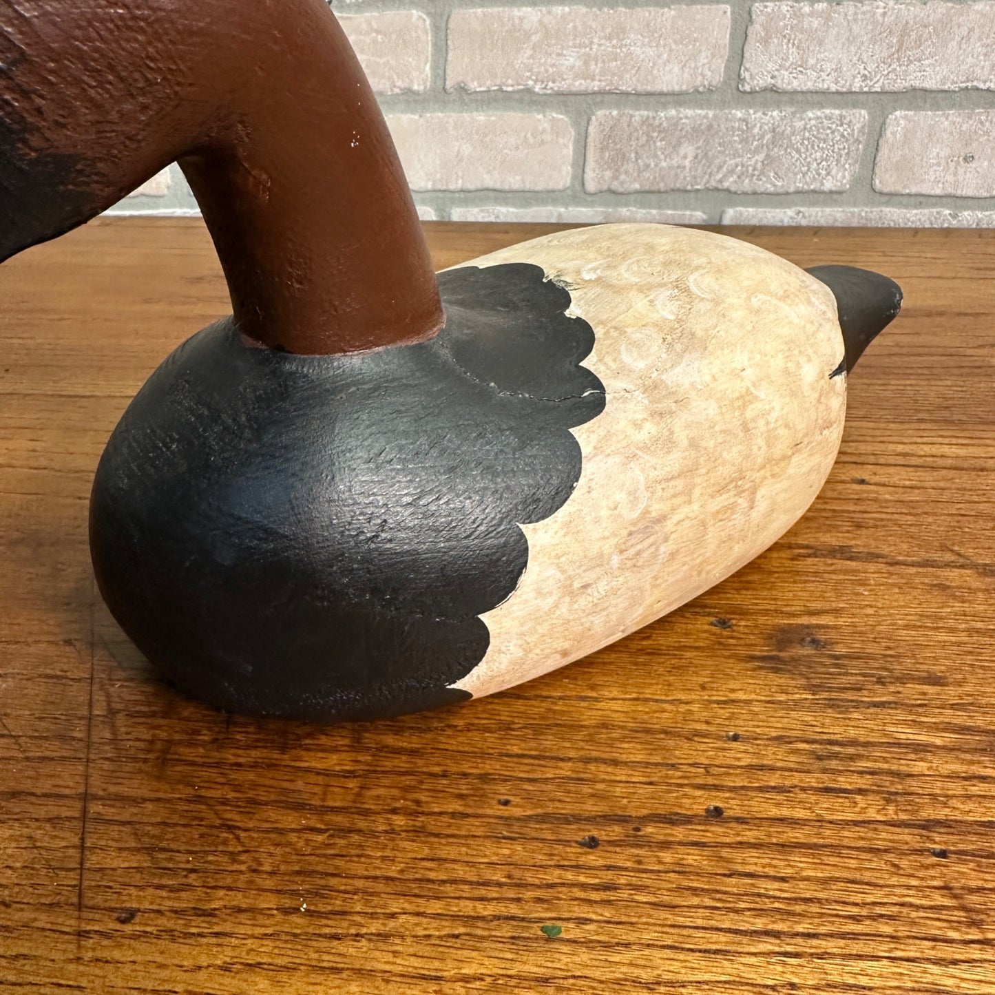 Jack Butzler Canvasback Drake Wooden Duck Decoy hand-carved Wisconsin Bird