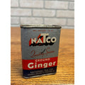 Vintage Natco Ground Ginger Spice Tin Advertising Can National Tea Co. Chicago, Illinois