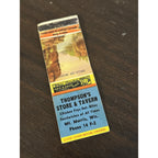Vintage 1940s Thompson's Store & Tavern Advertising Matchbook Mt Morris Wis