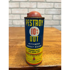Vintage Pestroy 10% DDT Activated Insect Killer Tin Can Advertising Pesticide
