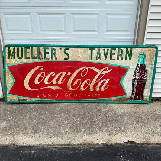 Vintage 9ft Coca-Cola Bottle Retro Large Soda Sign Advertising Slinger WIs