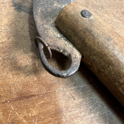 Antique 18th Century Revolutionary War Folding Knife w/ Wooden Handle 1700s