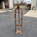 1900s ANTIQUE CAST IRON J.C.MOORE & CO. WAGON JACK STAND RACINE WIS