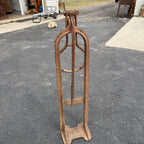 1900s ANTIQUE CAST IRON J.C.MOORE & CO. WAGON JACK STAND RACINE WIS