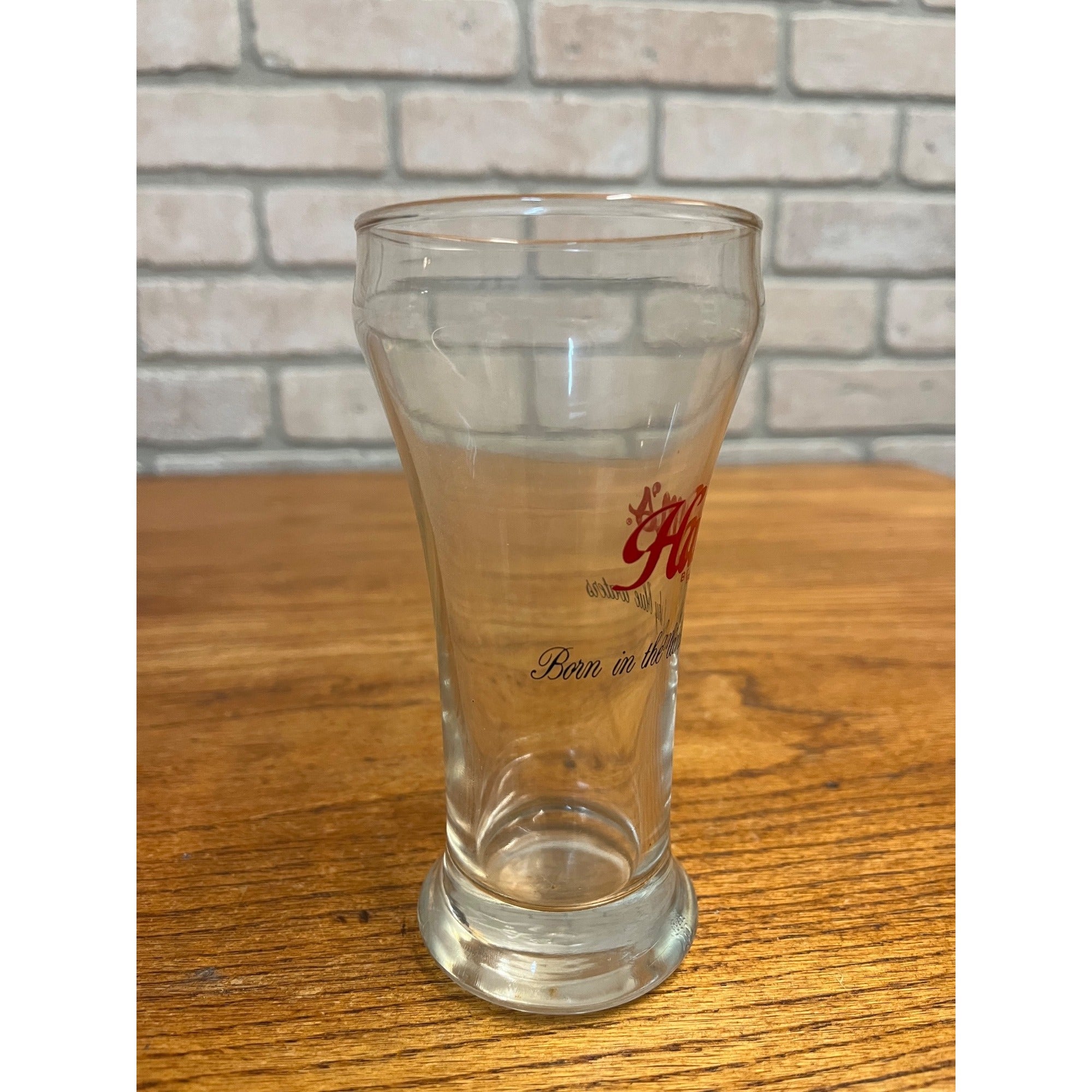 Vintage Hamm’s Beer Pilsner Glass 5-5/8" Tall Barware Land of Sky Blue Waters