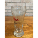 Vintage Hamm’s Beer Pilsner Glass 5-5/8" Tall Barware Land of Sky Blue Waters
