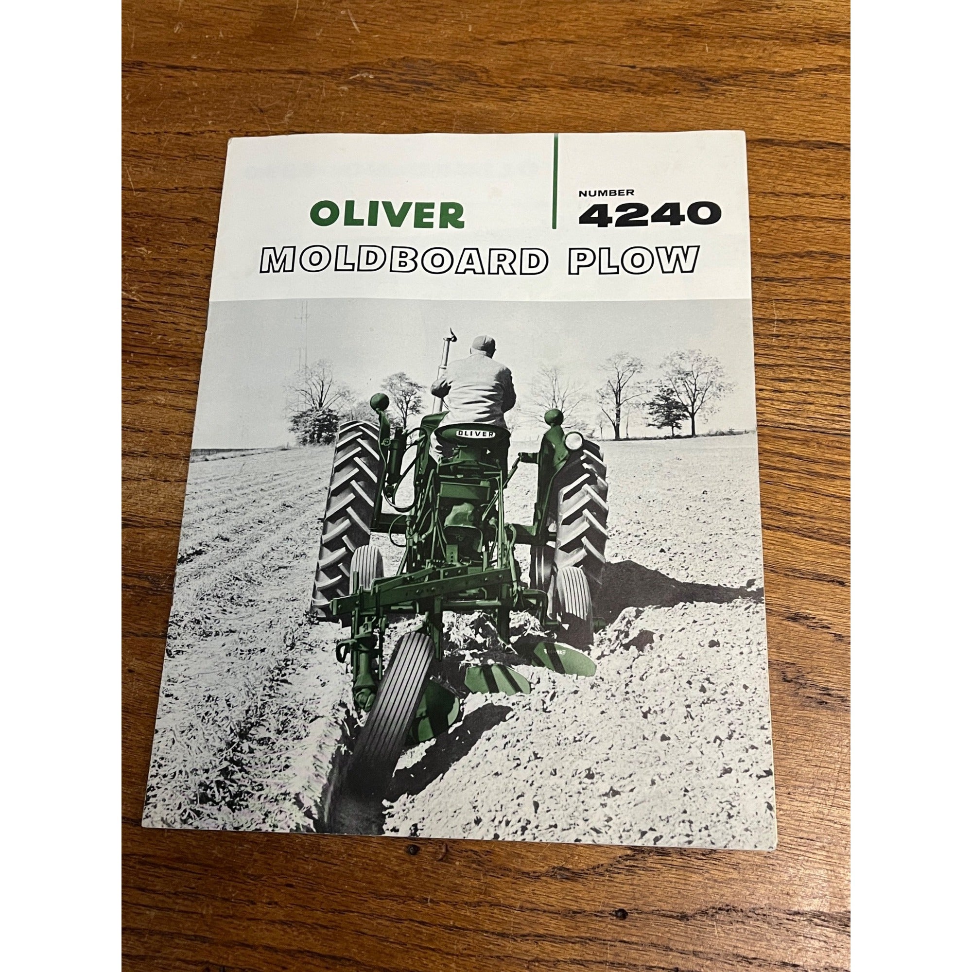 Oliver 4240 Moldboard Plows Tractor Dealers Sales Brochure 1958