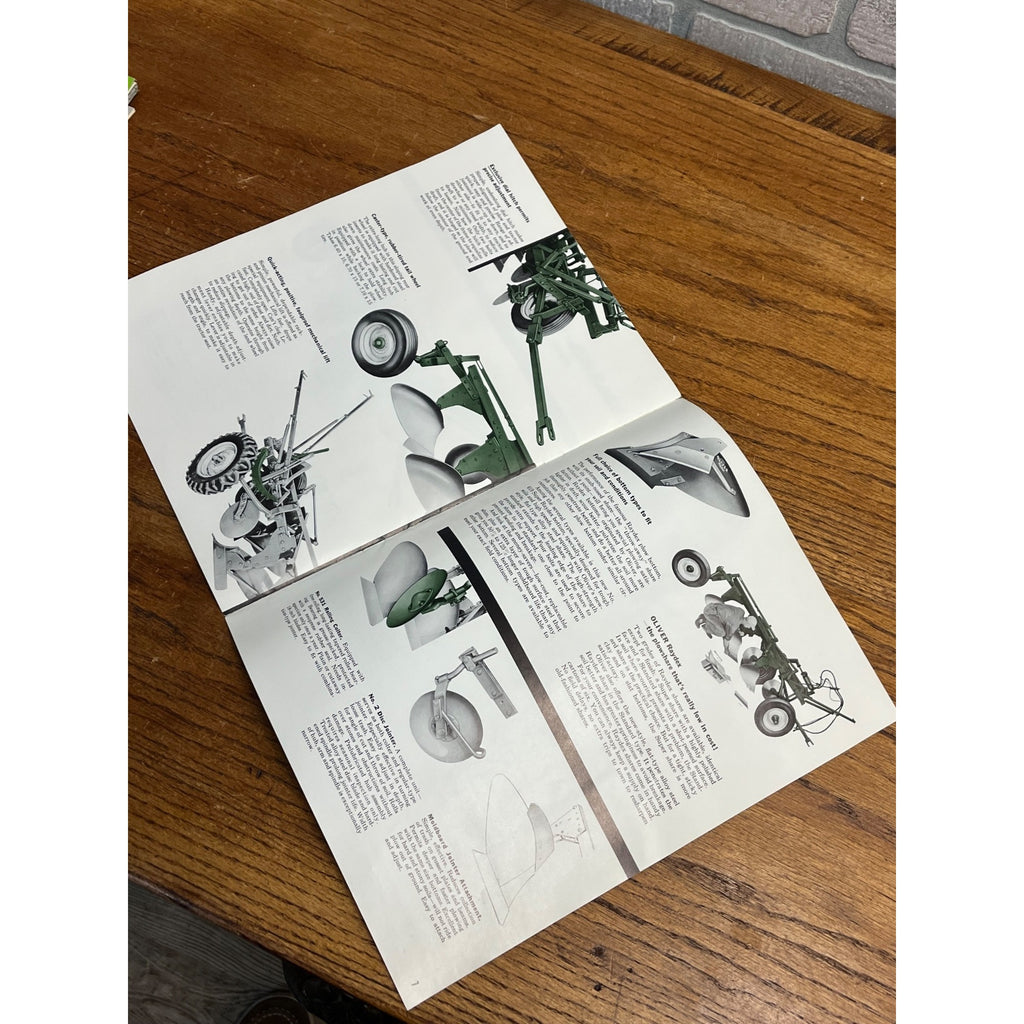 Oliver 4240 Moldboard Plows Tractor Dealers Sales Brochure 1958