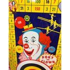 Vintage 1940S Wyandotte Toys Tin Litho Poky The Clown Shooting Target USA