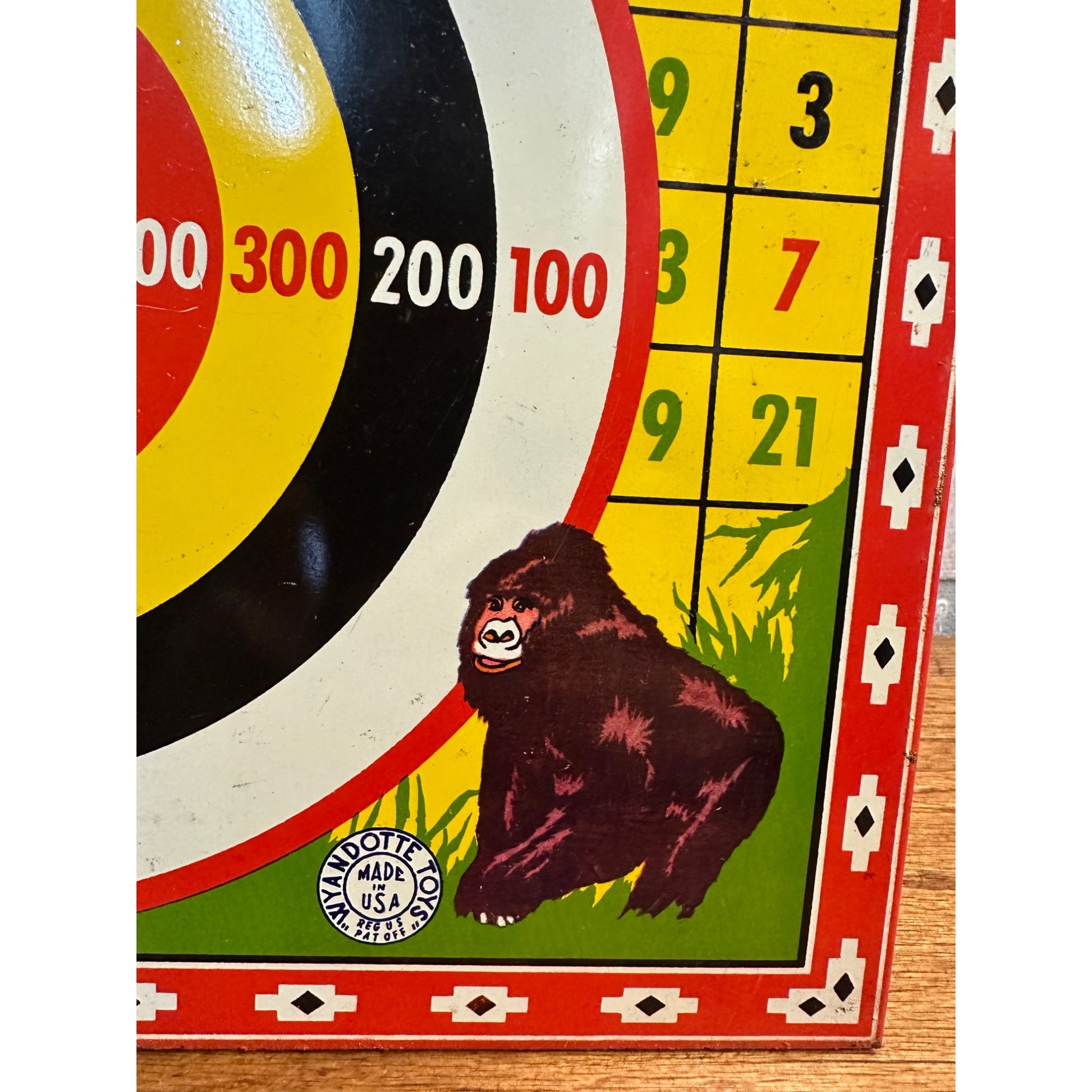 Vintage 1940S Wyandotte Toys Tin Litho Poky The Clown Shooting Target USA