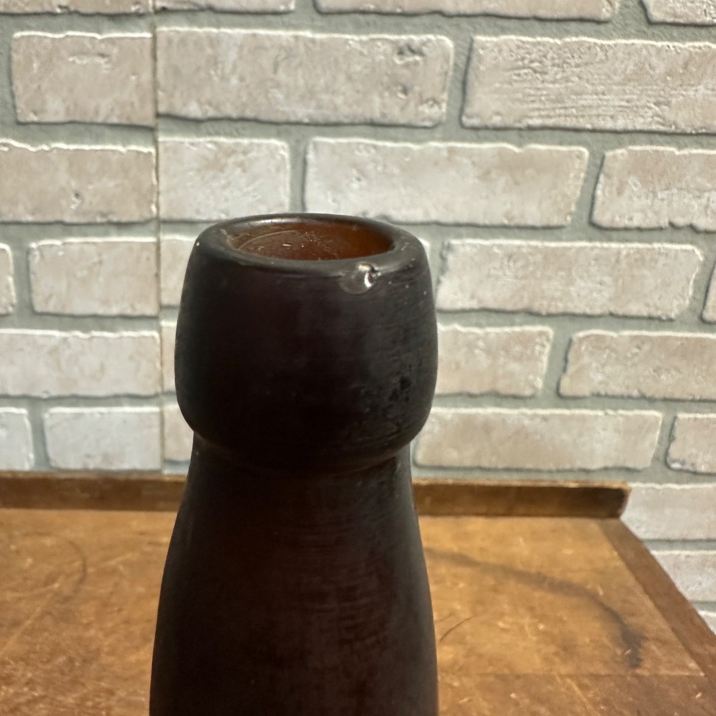 Antique 1800s SB&G Co. Streator Bottle & Glass Co. QUART Crude Blob Top Beer Blown