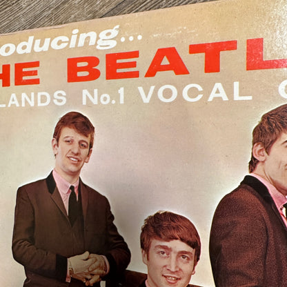 1964 Introducing the Beatles Vee Jay Record Vinyl LP 1062 LP1062 Column Back