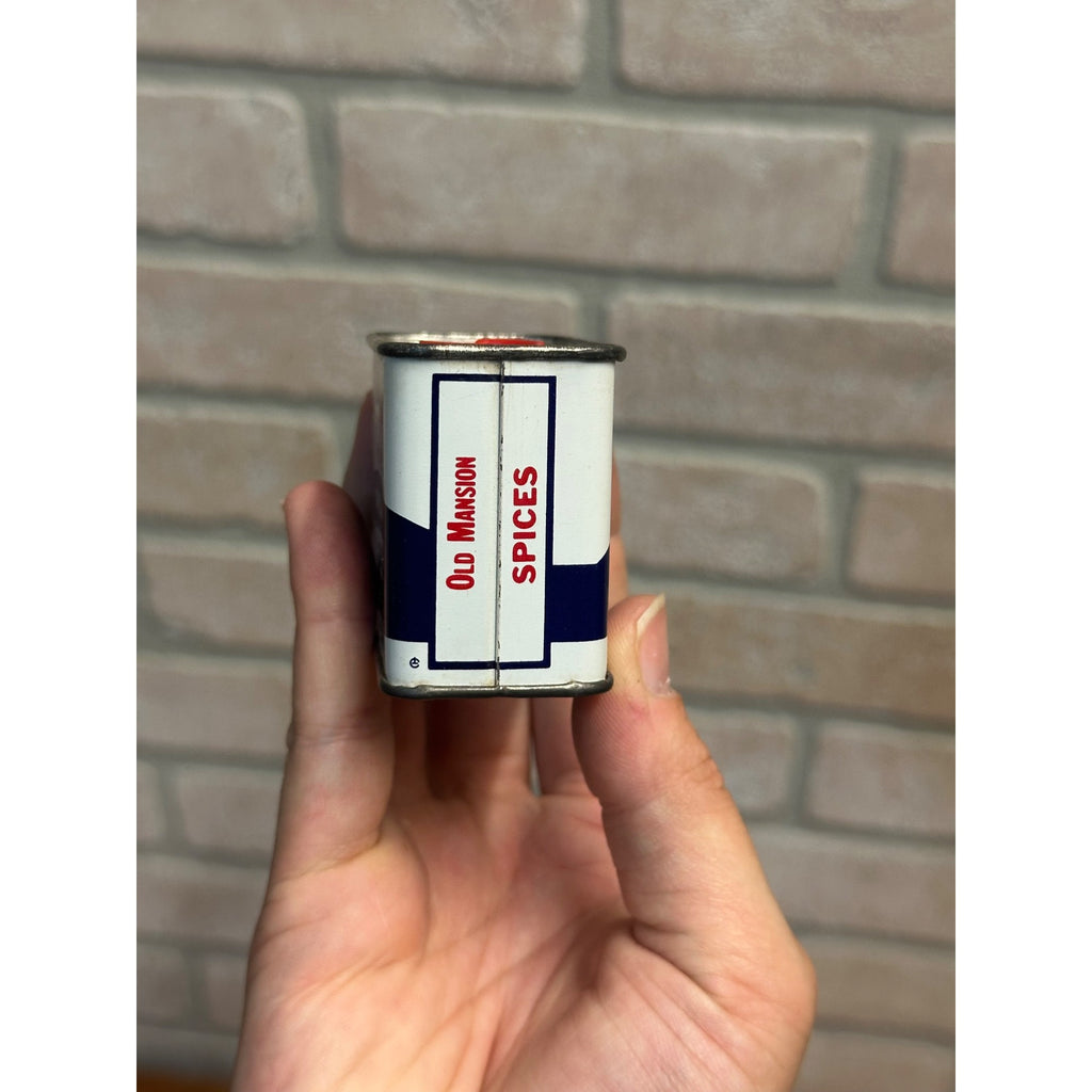 Vintage 1900s Old Mansion Ginger Spice Advertising Tin Richmond VA