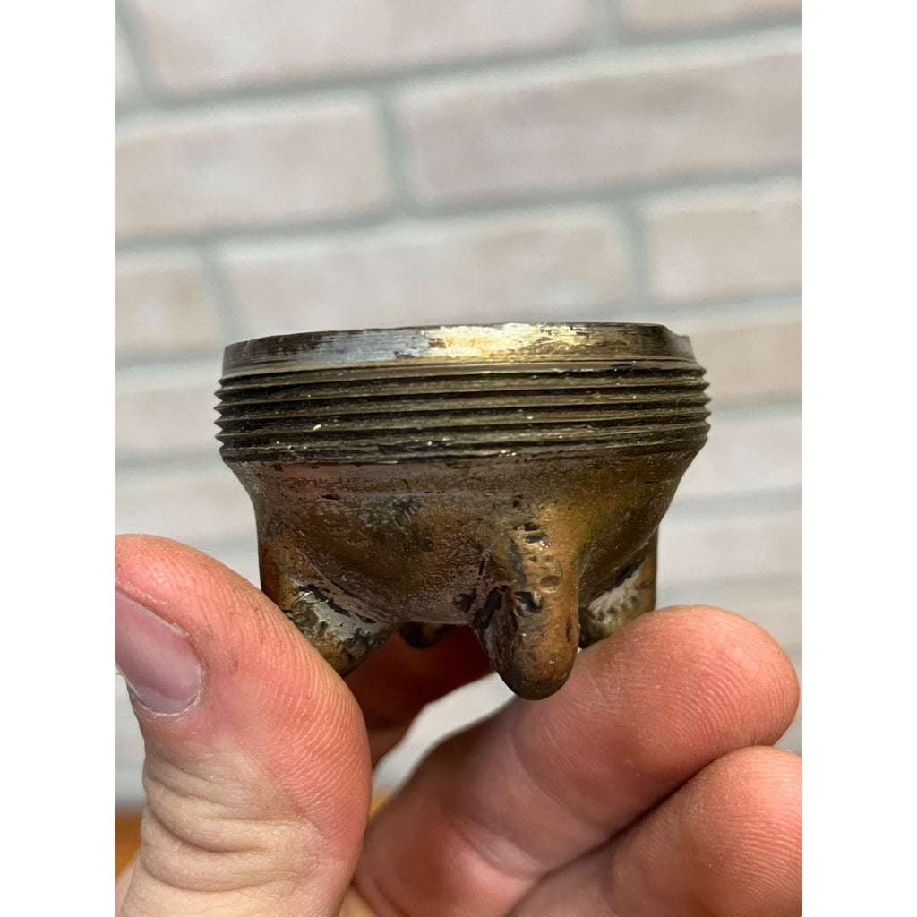 Original 1920s Ford Model T Radiator Cap Nickel Plated Brass Antique Threaded