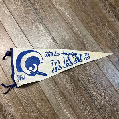 Vintage 1967 The Los Angeles Rams 30 Inch Pennant