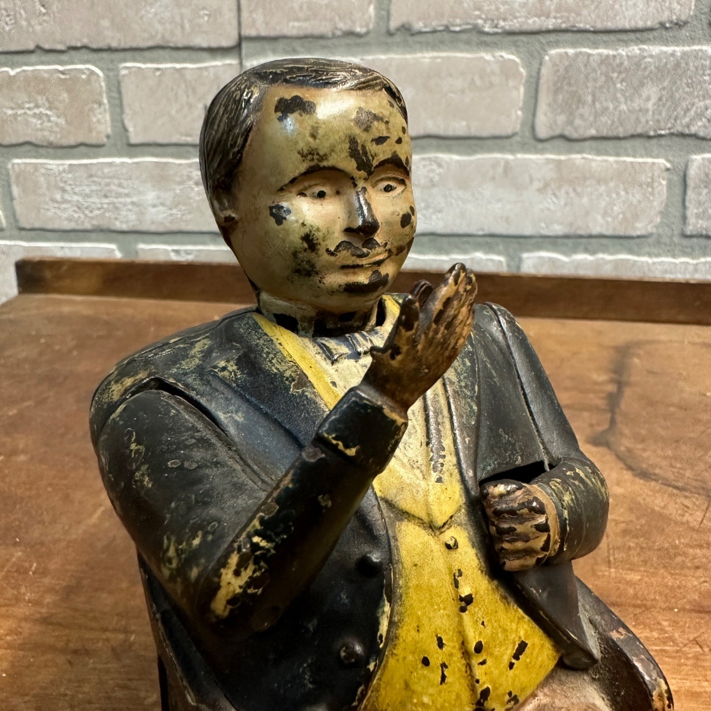 ORIGINAL CAST IRON TAMMANY HALL/BOSS TWEED MECHANICAL BANK