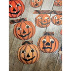 RARE Vintage 1930s Beistle Halloween Jointed Jack o' Lantern JOL Garland - As-Is