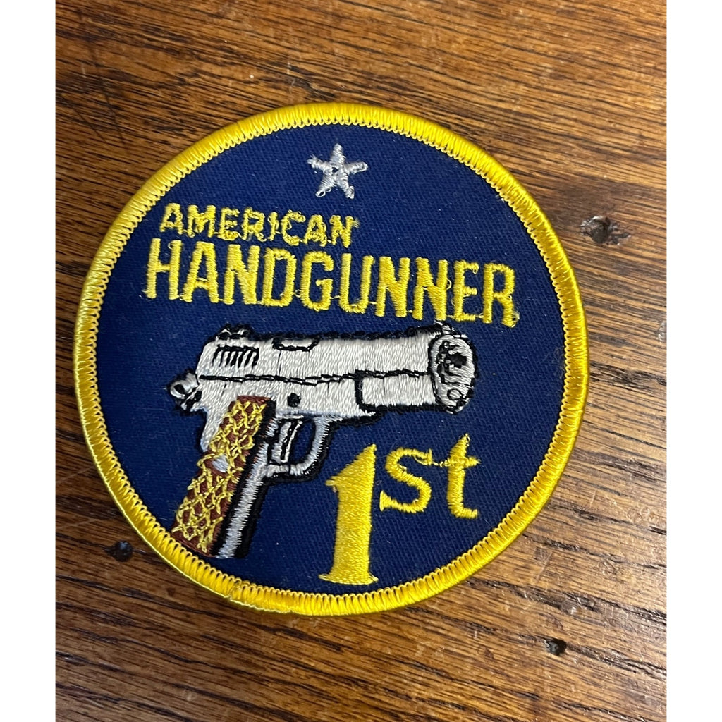 American Handgunner 1 St Magazine Pistol Target Shooting Gun Hunting Blue Patch