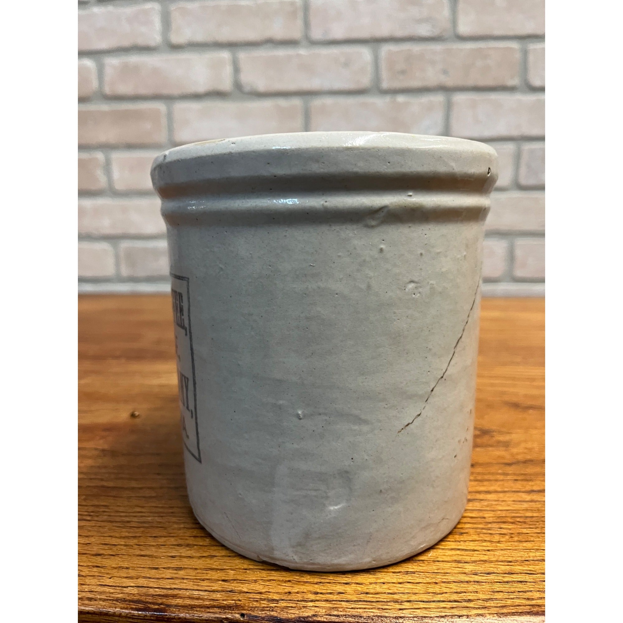 Vintage Red Wing Three Star Coffee Stoneware Advertising Sioux City 1/2 Gal Crock