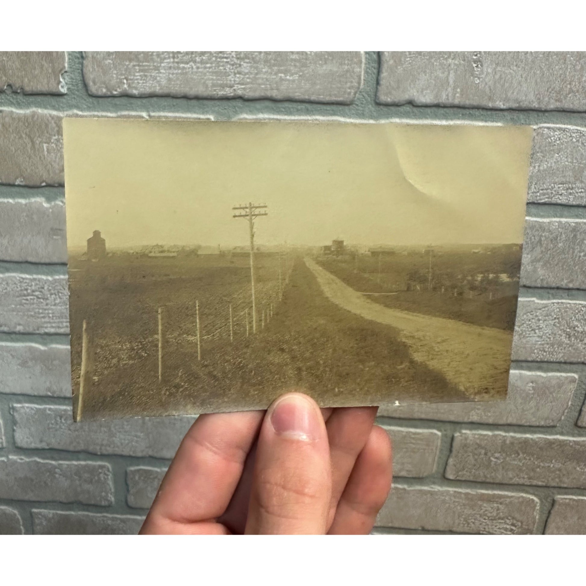 Coulter Iowa IA RPPC Postcard Road Outside View Main St Early 1900s Vintage