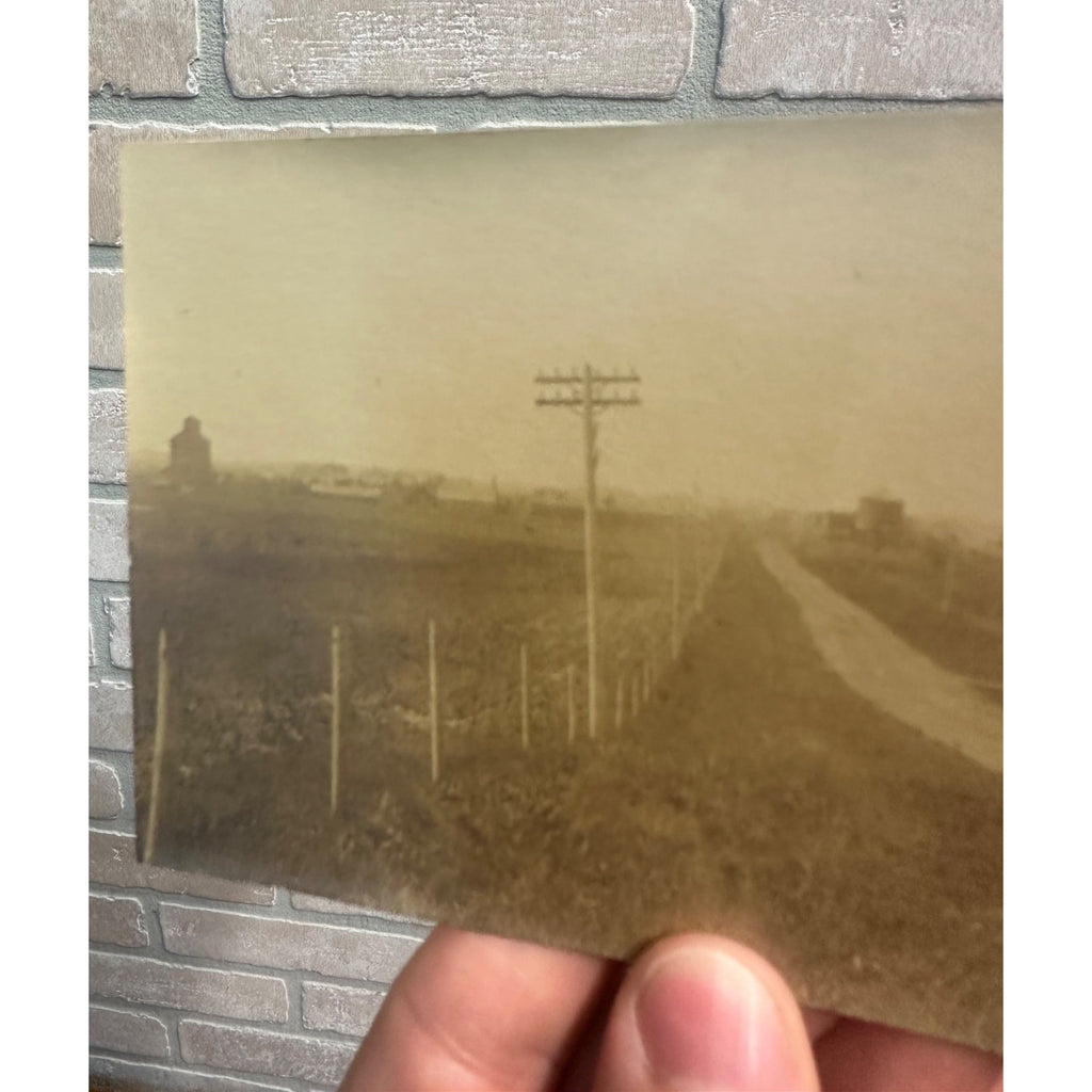 Coulter Iowa IA RPPC Postcard Road Outside View Main St Early 1900s Vintage