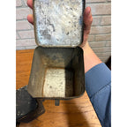 Lot of (4) 1900s Apothecary Seed Phenix Herb Can Druggist Storage Metal Bins Empty