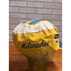 Vintage 70s 80s Milwaukee Brewers Pill Box Painters Elastic Hat Cap MLB