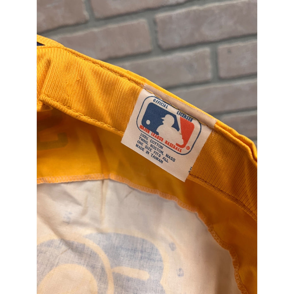 Vintage 70s 80s Milwaukee Brewers Pill Box Painters Elastic Hat Cap MLB