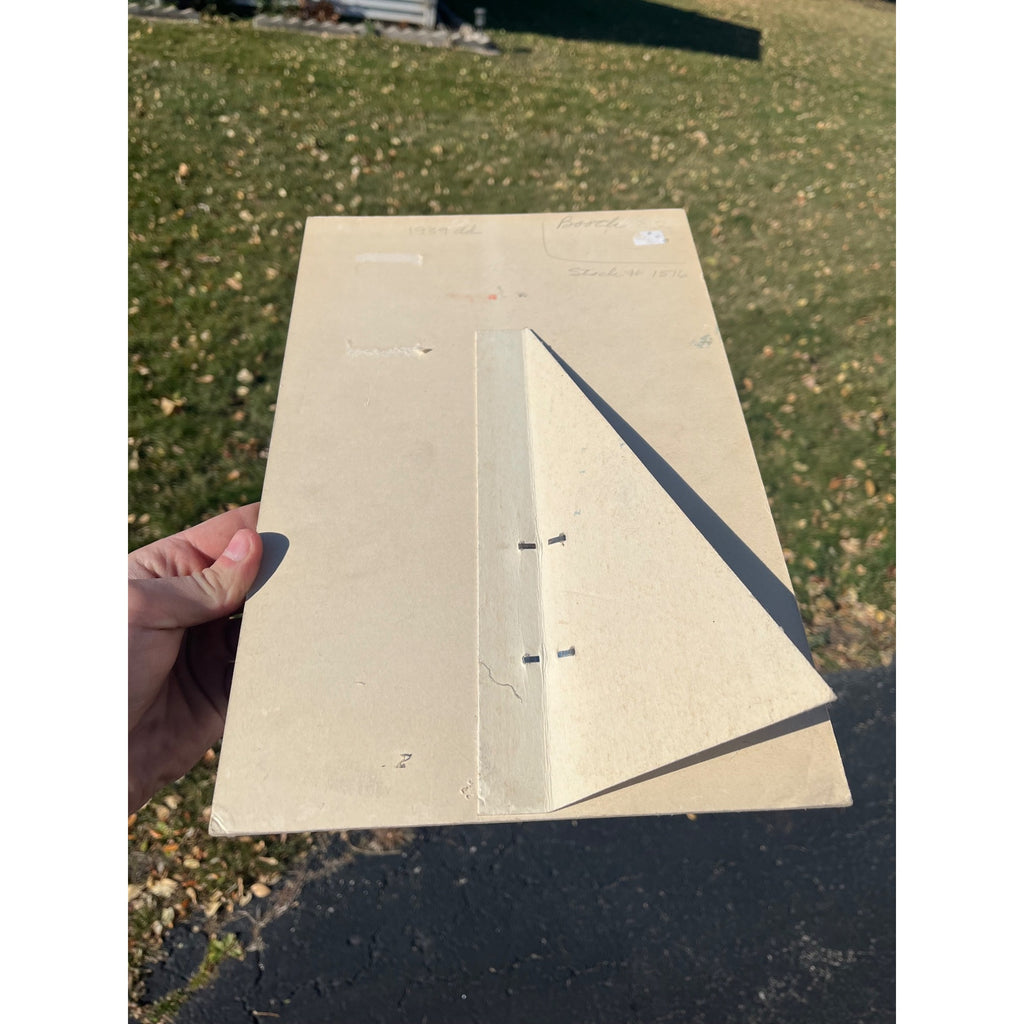 Vintage Nobelt Men's Pajamas Cardboard Advertising Sign Easelback Store Display