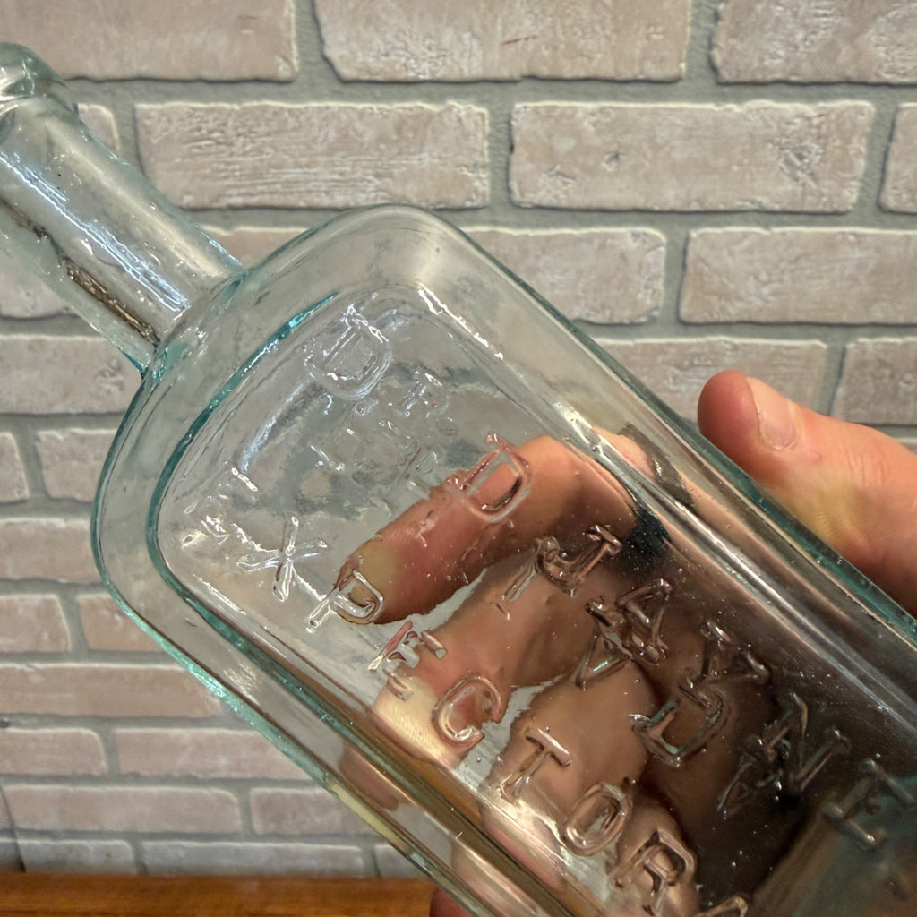 Antique 1900s circa Dr. D. Jayne's Expectorant Philadelphia PA Medicine Bottle Aqua