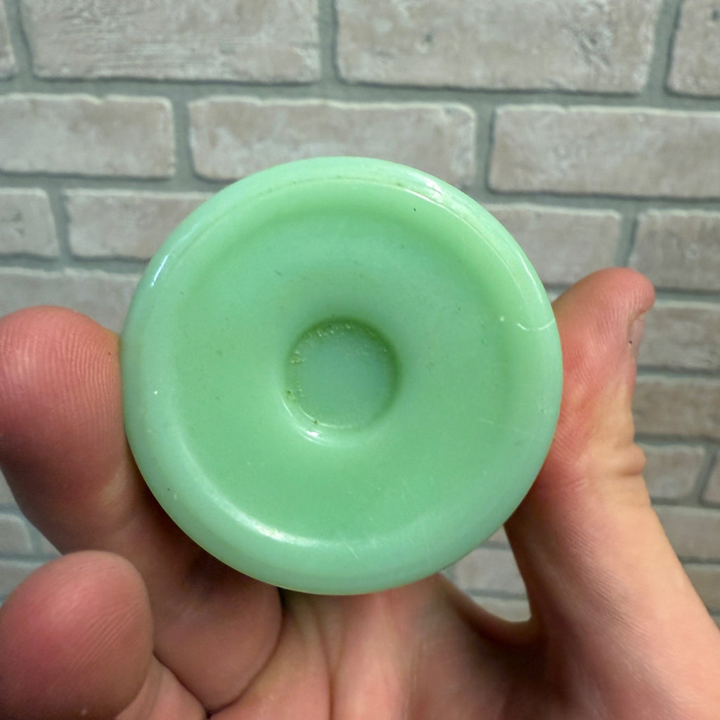 Vintage Fire King Jadeite Scalloped Tulip Table Vase Green