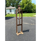 1900s ANTIQUE CAST IRON J.C.MOORE & CO. WAGON JACK STAND RACINE WIS