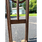 1900s ANTIQUE CAST IRON J.C.MOORE & CO. WAGON JACK STAND RACINE WIS