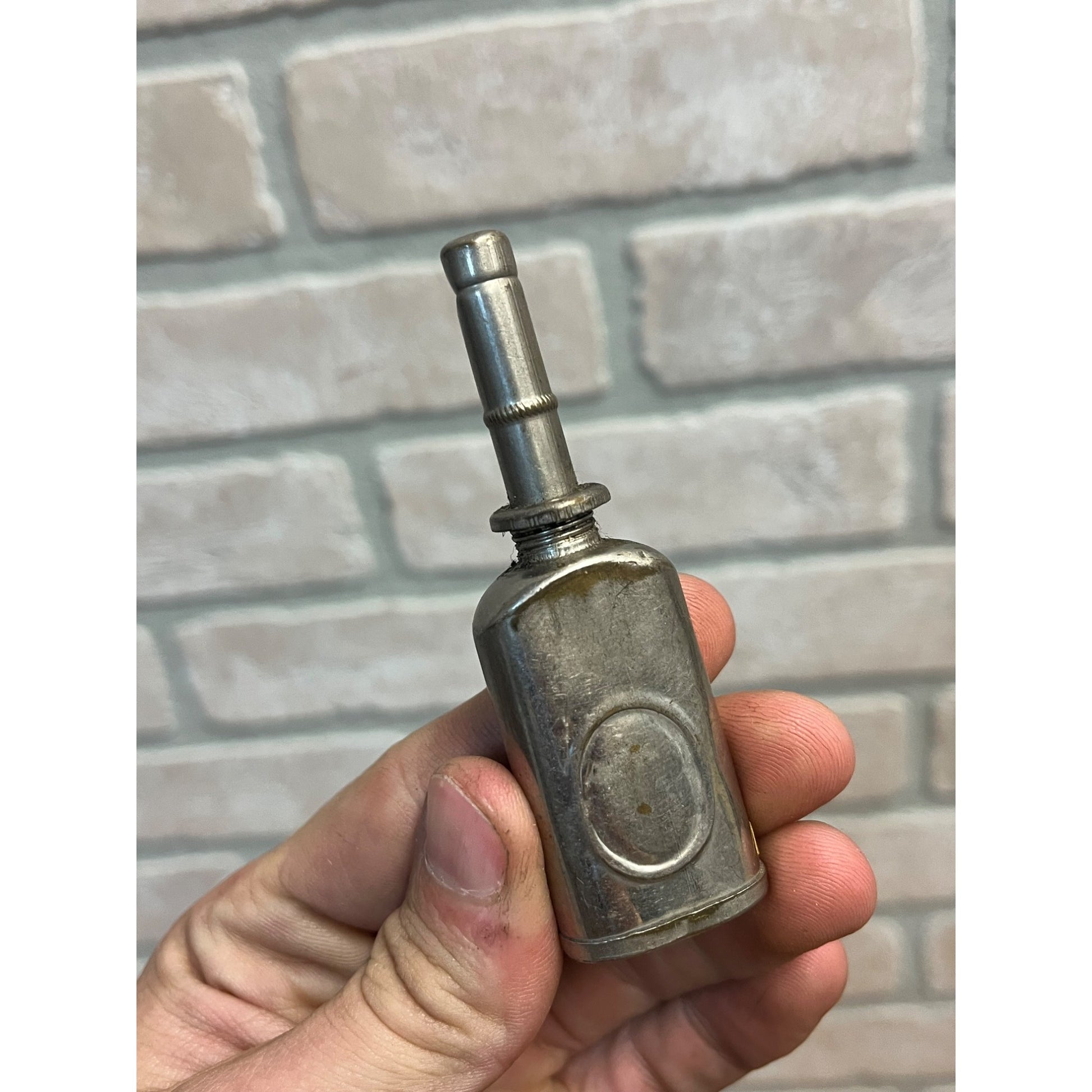Antique Chase Patent Pocket Hand Oiler Oil Can Gunsmith Machinist Jeweler