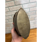 Antique Primitive Griswold Cast Iron Erie PA Flat Sad Iron Nickel-Plated