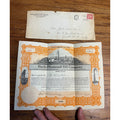 Vintage 1919 Burk-Diamond Oil Co. Stock Certificate Dallas Texas Refinery